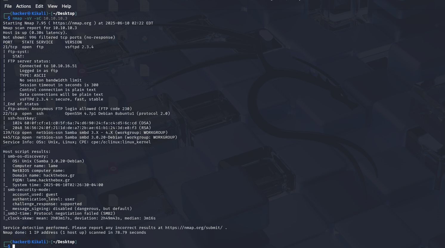 Nmap Scan