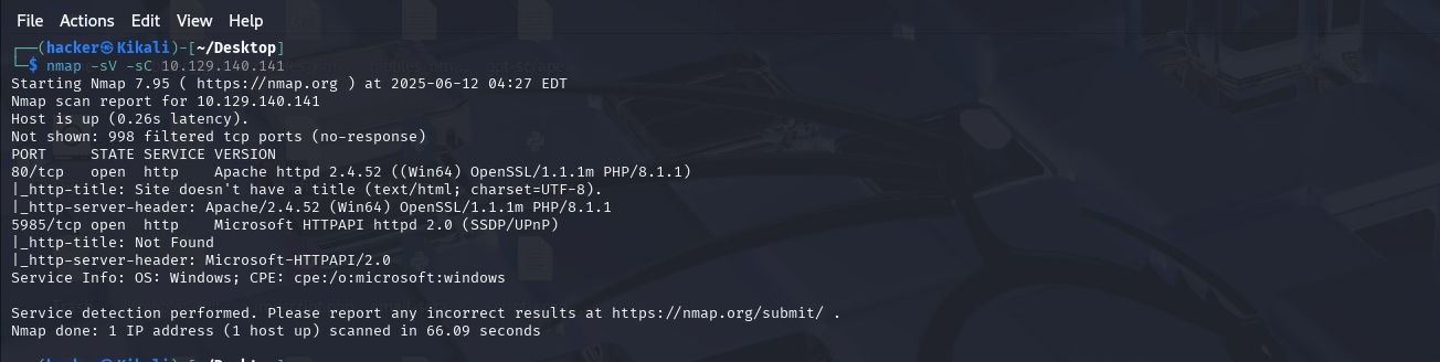Nmap Scan